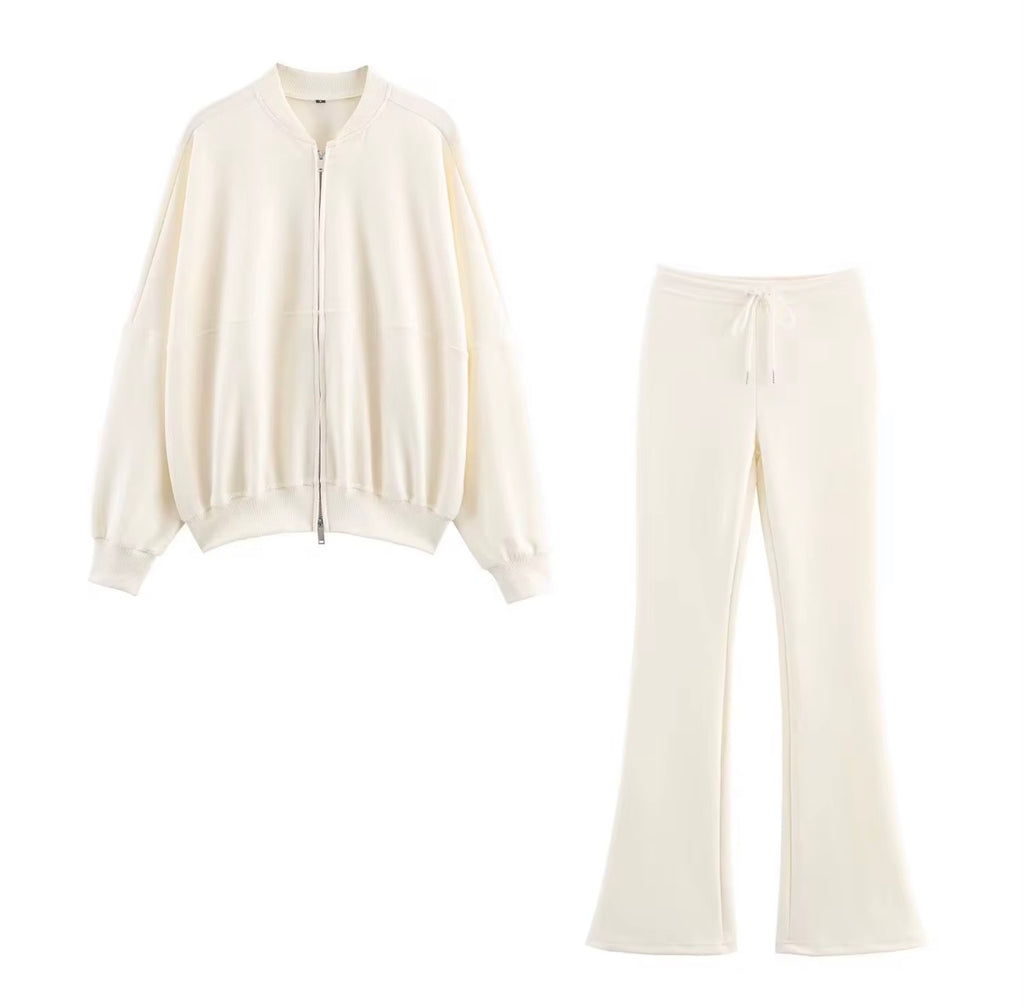 Pantalon jogging beige