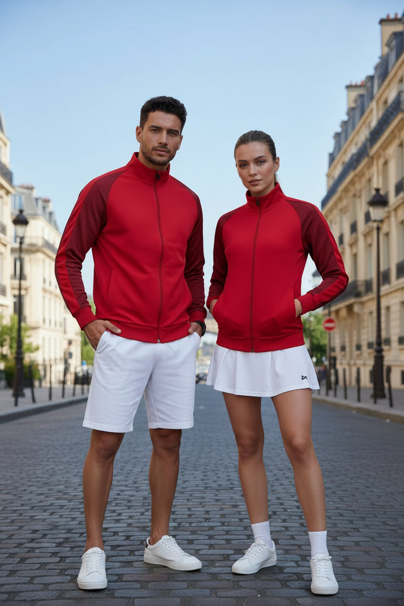 Veste coupe ajustée rouge